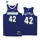 Camisetas NBA Nike Dallas Mavericks NO.42 Maxi Kleber Marino Ciudad 2022-23