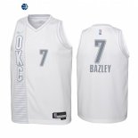 Camisetas NBA Ninos Oklahoma City Thunder NO.7 Darius Bazley 75th Season Blanco Ciudad 2022-23
