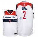 Camisetas de NBA Ninos Washington Wizards John Wall Blanco Association 2018