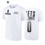 T Shirt NBA Brooklyn Nets NO.0 Andre Drummond Blanco 2022