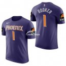 Camisetas NBA de Manga Corta Devin Booker Phoenix Suns Púrpura 17/18
