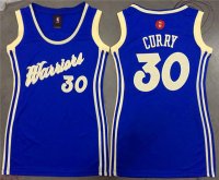 Camisetas NBA Mujer 15/16 Navidad Stephen Curry Azul