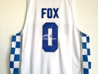 Camisetas NCAA Kansas De'Aaron Fox Blanco