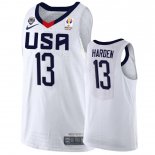 Camisetas Copa Mundial de Baloncesto FIBA 2019 USA James Harden Blanco