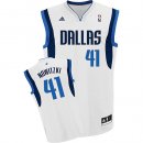 Camisetas NBA de Dirk Nowitzki Dallas Mavericks Rev30 Blanco