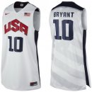 Camisetas NBA de Kobe Bryant USA 2012 blanco