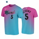 T-Shirt NBA Miami Heat Precious Achiuwa Azul Rosa Ciudad 2020