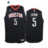 Camisetas de NBA Ninos Houston Rockets Dante Exum Negro Statement 2021