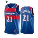Camisetas NBA Nike Washington Wizards NO.21 Daniel Gafford 75th Azul Ciudad 2021-22