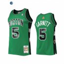 Camisetas NBA Boston Celtics NO.5 Kevin Garnett Verde Hardwood Classics 2007 13