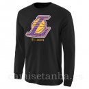 Camisetas NBA Manga Larga Los Angeles Lakers Negro
