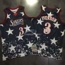 Camisetas NBA de Allen Iverson Philadelphia Sixers Retro Negro AU