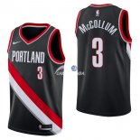 Camisetas NBA de C.J. McCollum Portland Trail Blazers Negro Icon 17/18