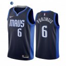 Camisetas NBA Edición ganada Dallas Mavericks Kristaps Porzingis Marino 2020-21