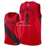 Camisetas NBA de Wade Baldwin IV Portland Trail Blazers Rojo Statement 2018