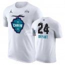 Camisetas NBA de Manga Corta Kobe Bryant All Star 2019 Blanco