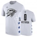 Camisetas NBA de Manga Corta Russell Westbrook All Star 2019 Blanco