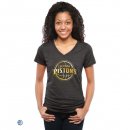 Camisetas NBA Mujer Detroit Pistons Negro Oro