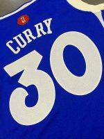 Camisetas NBA Mujer 15/16 Navidad Stephen Curry Azul