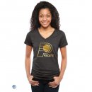 Camisetas NBA Mujer Indiana Pacers Negro Oro