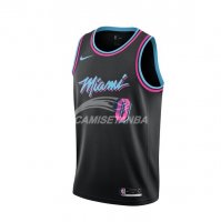 Camisetas NBA de Josh Richardson Miami Heats Nike Negro Ciudad 18/19