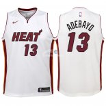 Camisetas de NBA Ninos Miami Heat Bam Adebayo Blanco Association 2018