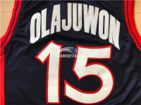 Camisetas NBA de Hakeem Olajuwon USA 1996 Negro