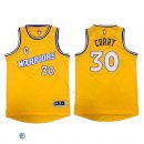 Camisetas NBA de Retro Stephen Curry Golden State Warriors Retro Amarillo Blanco