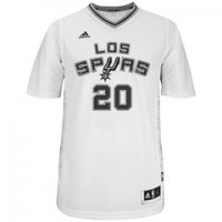 Camisetas NBA San Antonio Spurs Noches Latinas Manga Ginobili Blanco