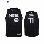 Camisetas de NBA Ninos Edición ganada Brooklyn Nets Kyrie Irving Negro 2021