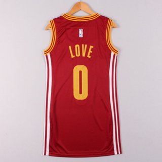 Camisetas NBA Mujer Kevin Love Cleveland Cavaliers Rojo