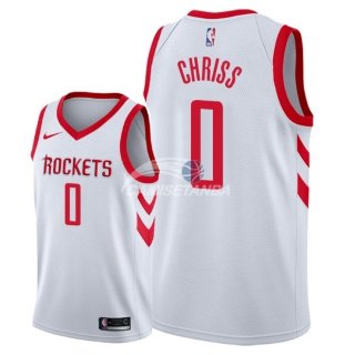 Camisetas NBA de Marquese Chriss Houston Rockets Blanco Association 2018