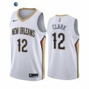 Camisetas NBA Nike New Orleans Pelicans NO.12 Gary Clark Blanco Association 2021