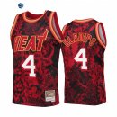 Camisetas NBA Miami Heat NO.4 Victor Oladipo X Mitchell Ness Rojo Hardwood Classics 2022