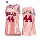Camisetas NBA Mujer Chicago Bulls NO.44 Patrick Williams 75th Aniversario Rosa Oro 2022