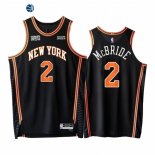 Camisetas NBA de New York Knicks Miles McBride 75th Negro Ciudad 2021-22