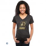 Camisetas NBA Mujer Phoenix Suns Negro Oro
