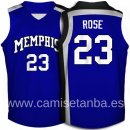 Camisetas NCAA Memphis Tigers Derrick Rose Azul