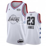Camisetas NBA de LeBron James All Star 2019 Blanco