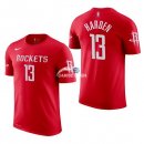 Camisetas NBA de Manga Corta James Harden Houston Rockets Rojo 17/18