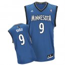 Camisetas NBA de Rubio Minnesota Timberwolves Rev30 Azul