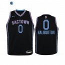 Camiseta NBA Ninos Sacramento Kings Tyrese Haliburton Negro Ciudad 2020-21