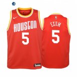 Camisetas de NBA Ninos Houston Rockets Dante Exum Rojo 2021