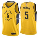 Camisetas NBA de Edmond Sumner Indiana Pacers Amarillo Statement 2018