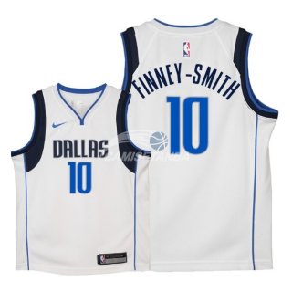 Camiseta NBA Ninos Dallas Mavericks Dorian Finney Smith Blanco Association 2018