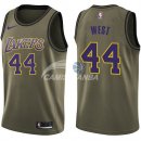 Camisetas NBA Salute To Servicio Los Angeles Lakers Jerry West Nike Ejercito Verde 2018