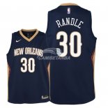 Camisetas de NBA Ninos New Orleans Pelicans Julius Randle Marino Icon 2018