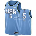 Camisetas NBA de De'Aaron Fox Rising Star 2019 Azul