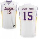 Camisetas NBA de Metta World Peace Los Angeles Lakers Blanco
