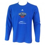 Camisetas NBA Manga Larga New Orleans Pelicans Azul